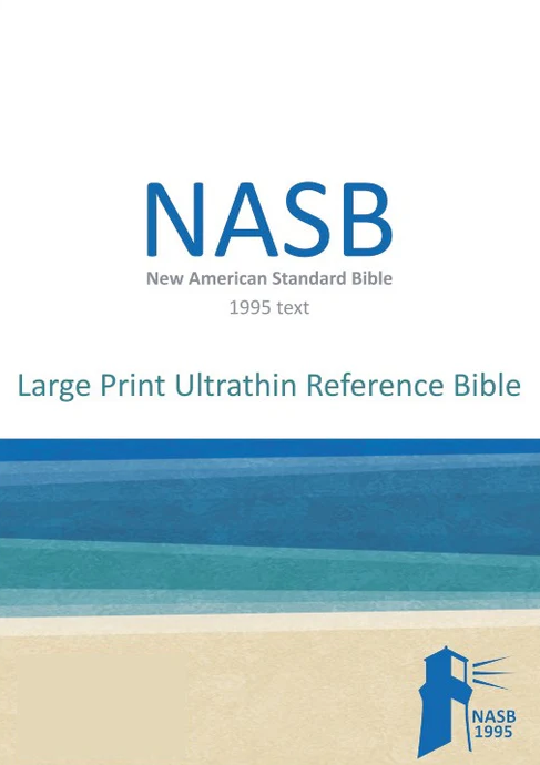 NASB 1995 Large Print Ultrathin Reference Bible Black Leathertex