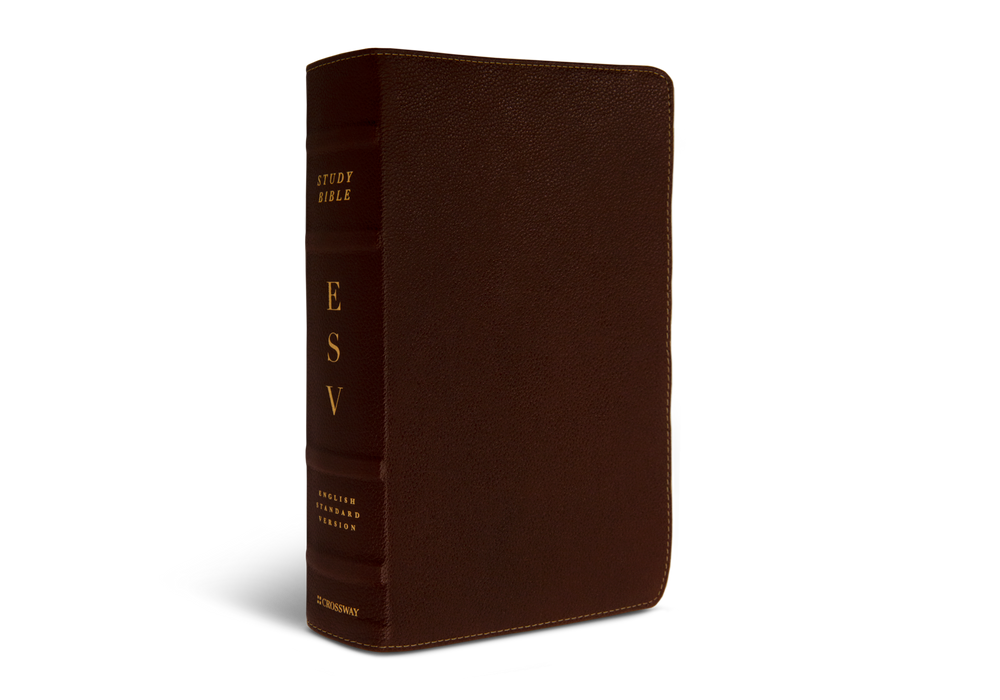 ESV Study Bible Deep Brown Cowhide Leather