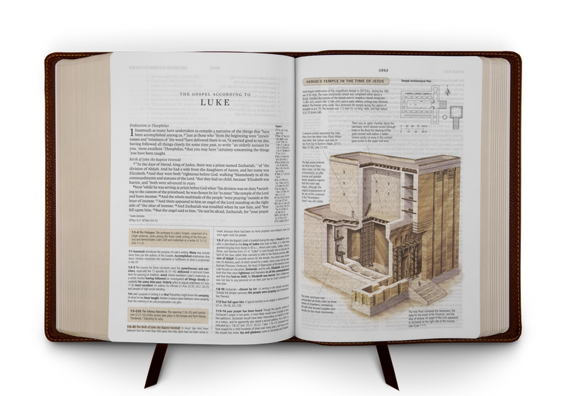 ESV Study Bible Deep Brown Cowhide Leather