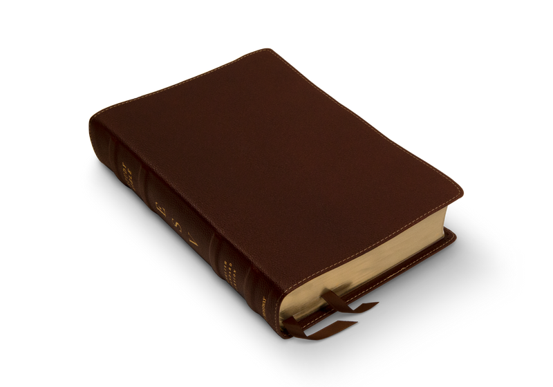 ESV Study Bible Deep Brown Cowhide Leather