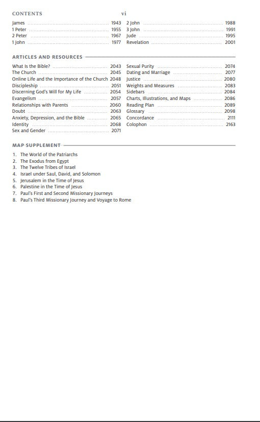 ESV Teen Study Bible Hardback Black/Navy: Cliffside