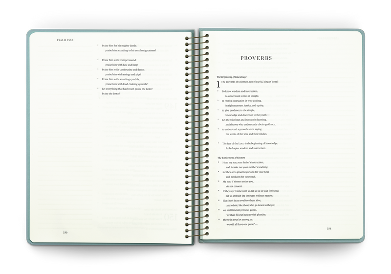 ESV Spiral-Bound Journaling Bible: Poetry Artist Edition