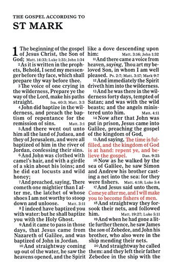 KJV Large Print Compact Bible Purple LeatherTouch