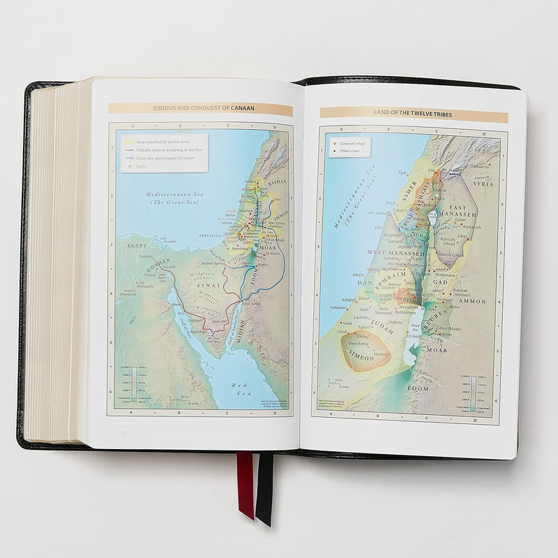 NKJV End-of-Verse Compact Reference Bible Brown Leathersoft