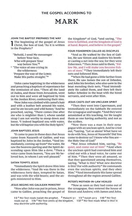 NKJV Thinline Bible Brown Leathersoft