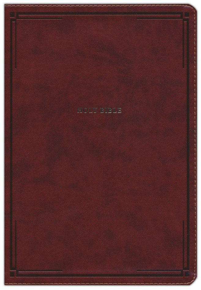 KJV Giant Print Thinline Bible Brown Leathersoft Indexed (op)