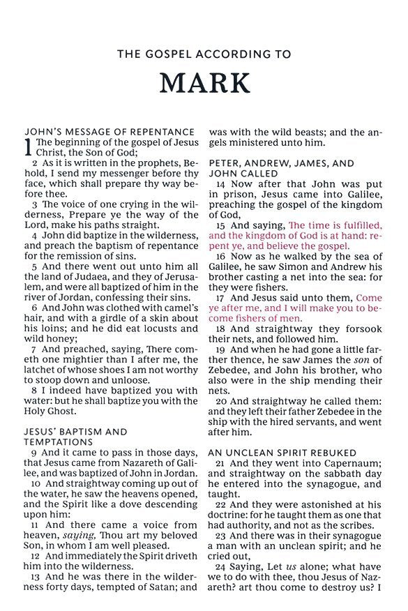 KJV Giant Print Thinline Bible Tan Leathersoft Vintage Series