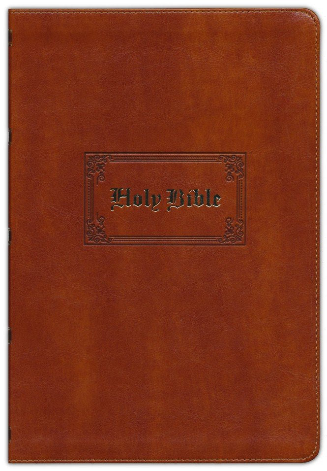 KJV Giant Print Thinline Bible Tan Leathersoft Vintage Series
