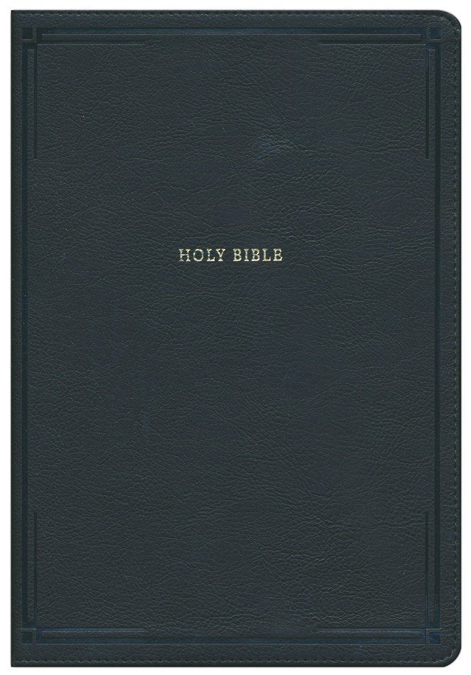 NKJV Giant Print Thinline Bible Black Leathersoft Indexed