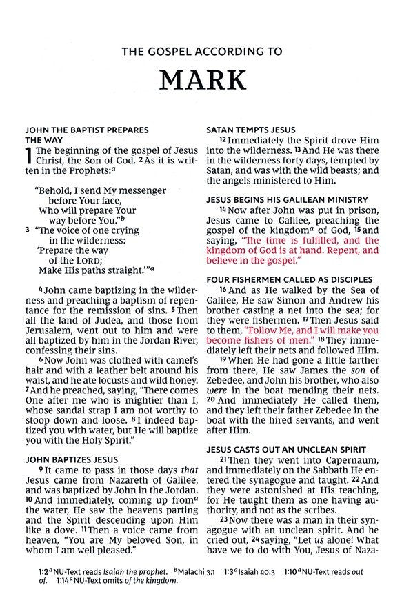 NKJV Giant Print Thinline Bible Black Leathersoft Indexed