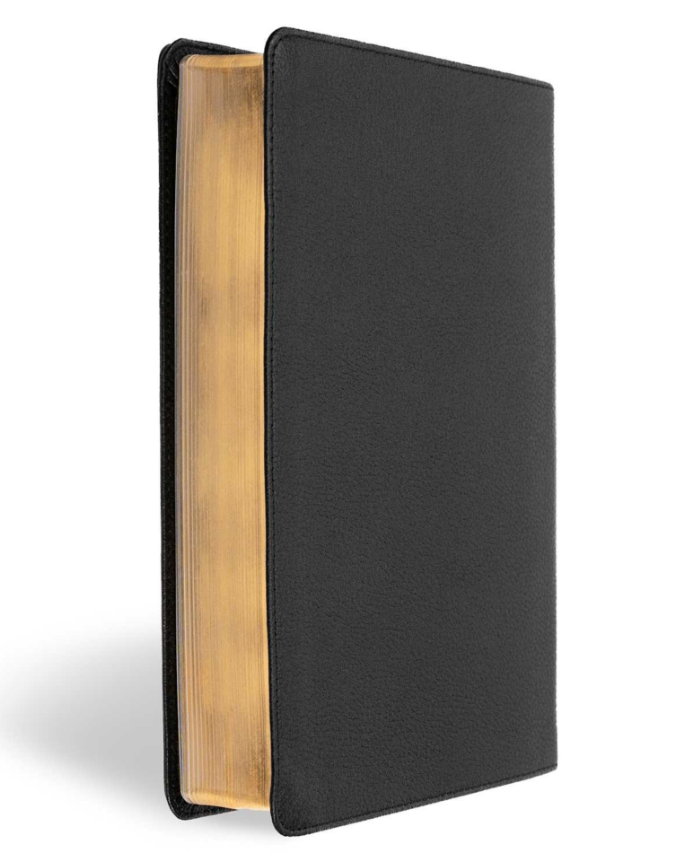 KJV Personal Size Giant Print Bible, Black Genuine Leather