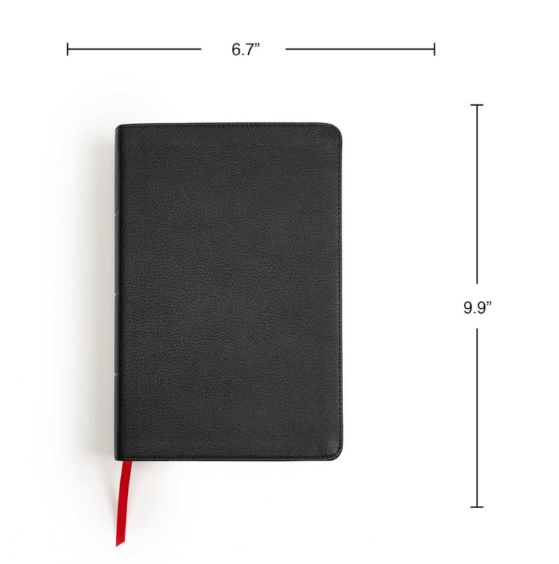 KJV Personal Size Giant Print Bible, Black Genuine Leather