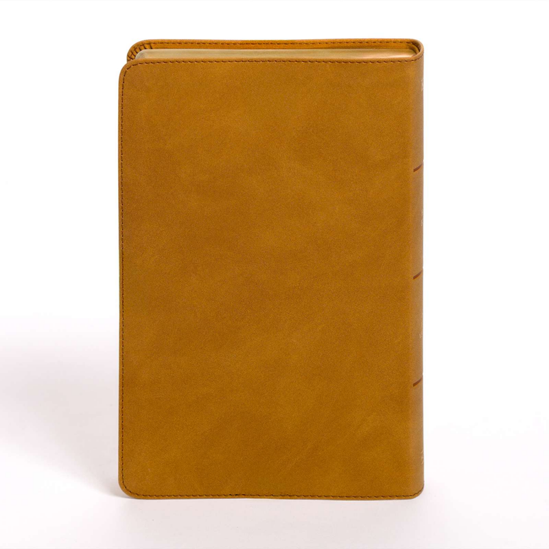 KJV Personal Size Giant Print Bible, Camel Suedesoft Leathertouch