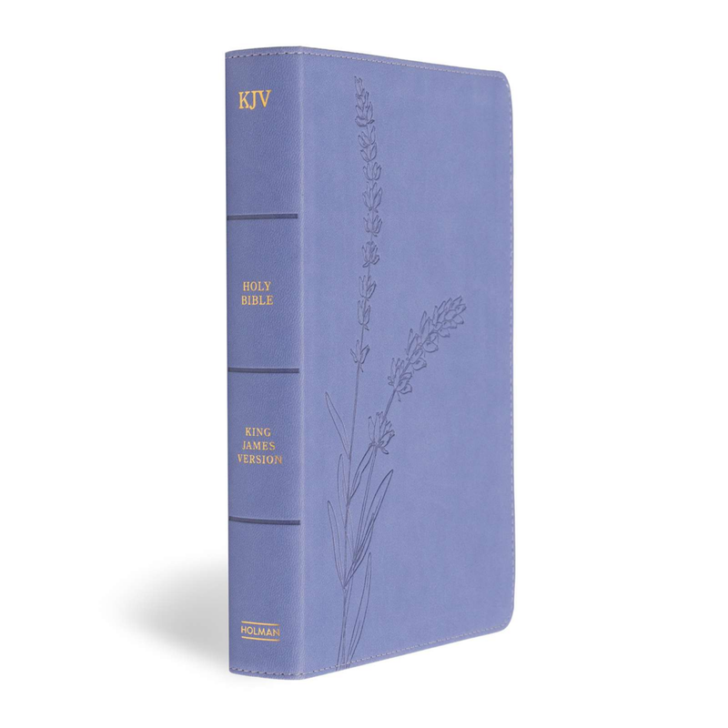 KJV Personal Size Giant Print Bible, Lavender Leathertouch