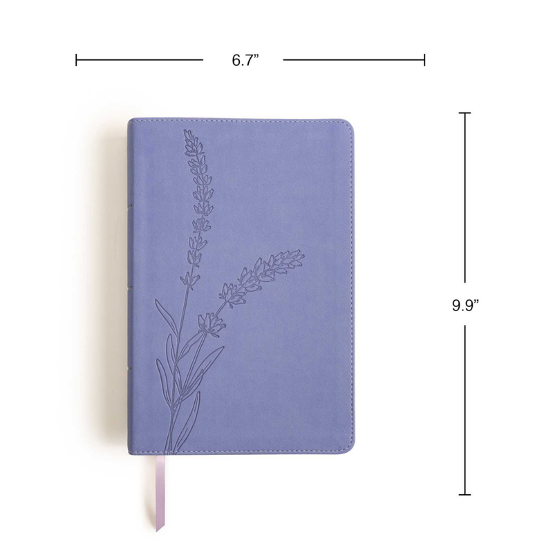 KJV Personal Size Giant Print Bible, Lavender Leathertouch