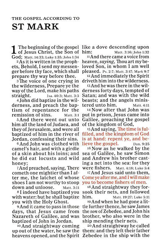 KJV Giant Print Reference Bible, Black LeatherTouch, Indexed