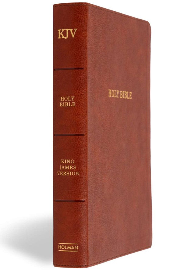 KJV Giant Print Reference Bible, Burnt Sienna LeatherTouch, Indexed