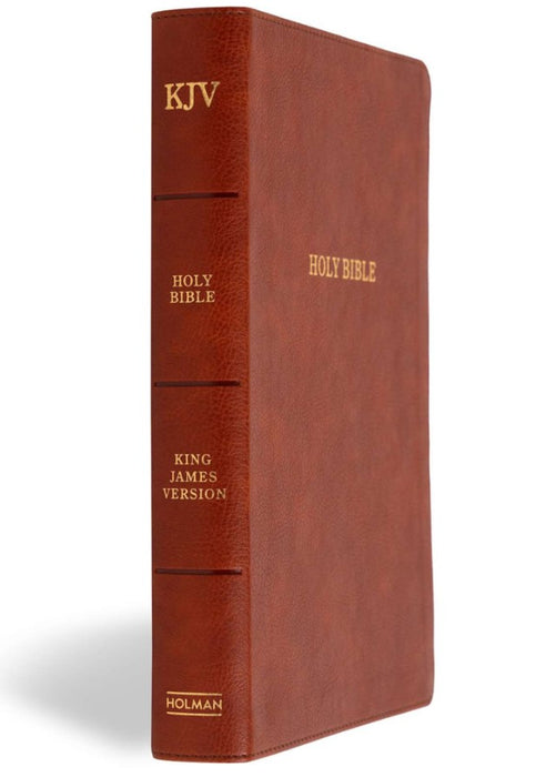 KJV Giant Print Reference Bible, Burnt Sienna LeatherTouch, Indexed