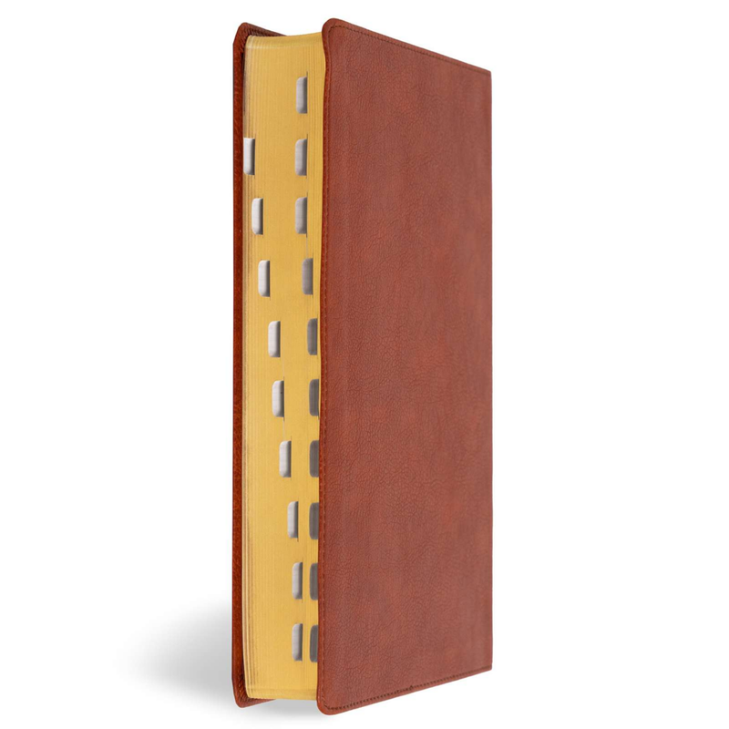 KJV Giant Print Reference Bible, Burnt Sienna LeatherTouch, Indexed