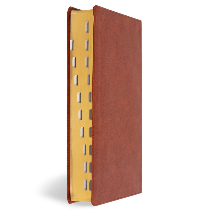 KJV Giant Print Reference Bible, Burnt Sienna LeatherTouch, Indexed