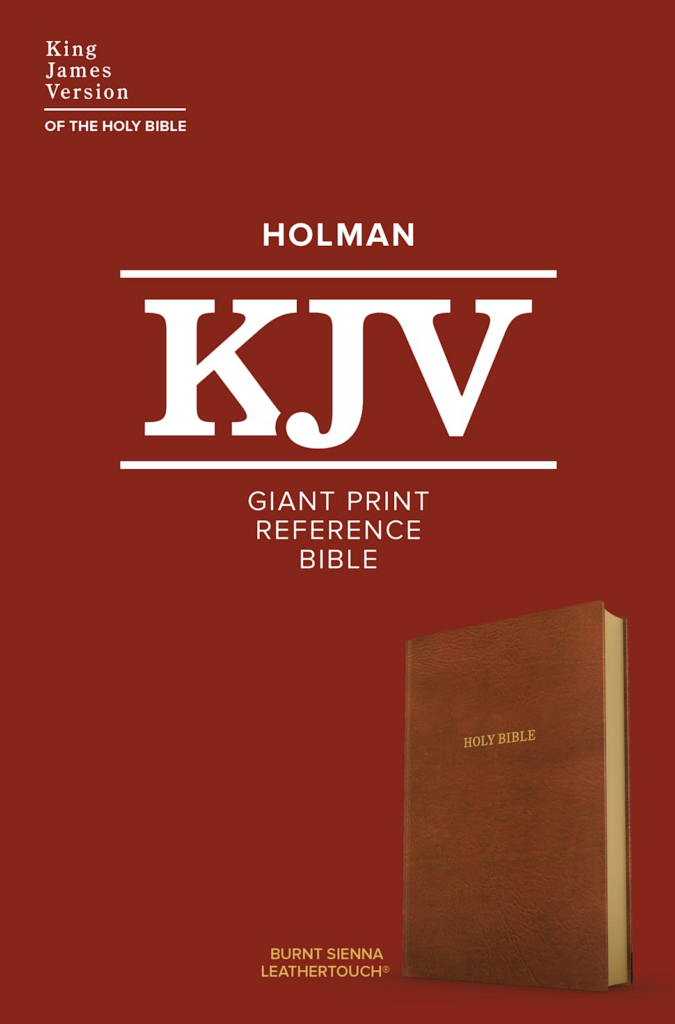 KJV Giant Print Reference Bible, Burnt Sienna LeatherTouch