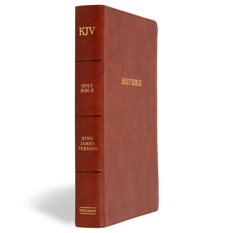 KJV Giant Print Reference Bible, Burnt Sienna LeatherTouch