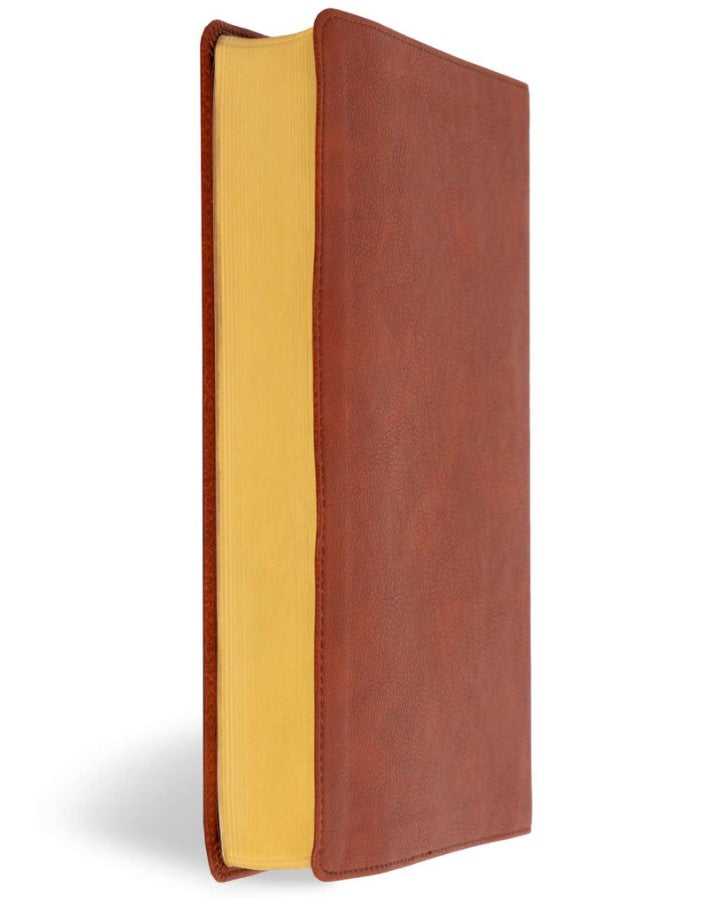 KJV Giant Print Reference Bible, Burnt Sienna LeatherTouch
