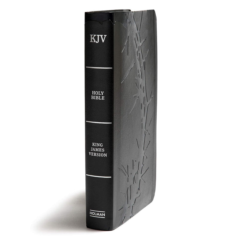 KJV Giant Print Reference Bible, Charcoal LeatherTouch, Indexed