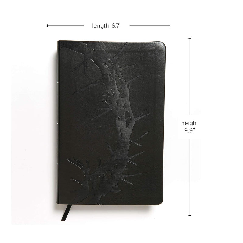 KJV Giant Print Reference Bible, Charcoal LeatherTouch, Indexed