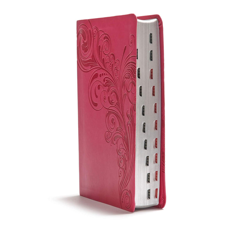 KJV Giant Print Reference Bible, Pink Leathertouch, Indexed