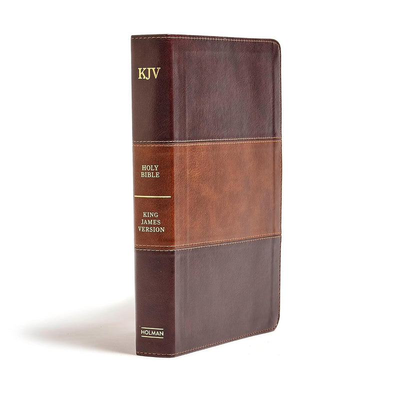 KJV Giant Print Reference Bible, Saddle Brown LeatherTouch, Indexed