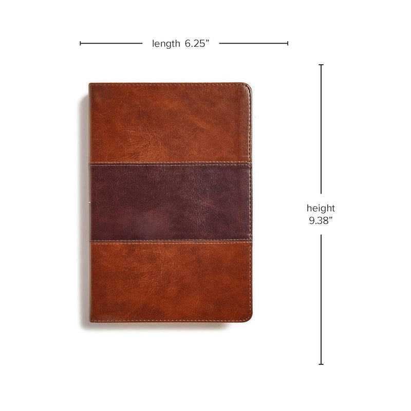 KJV Giant Print Reference Bible, Saddle Brown LeatherTouch, Indexed