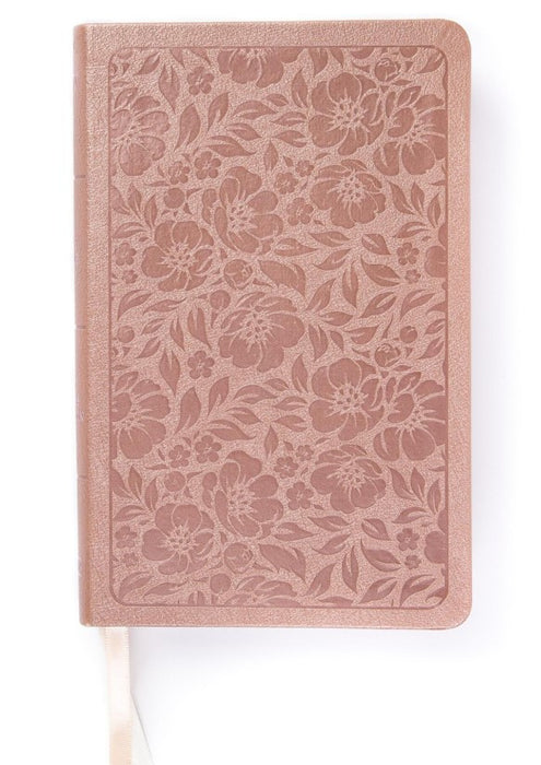 KJV Personal Size Reference Bible,  Rose Gold LeatherTouch