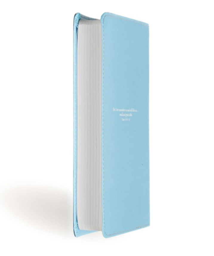 KJV Great and Small Baby Bible Baby Blue Leathertouch
