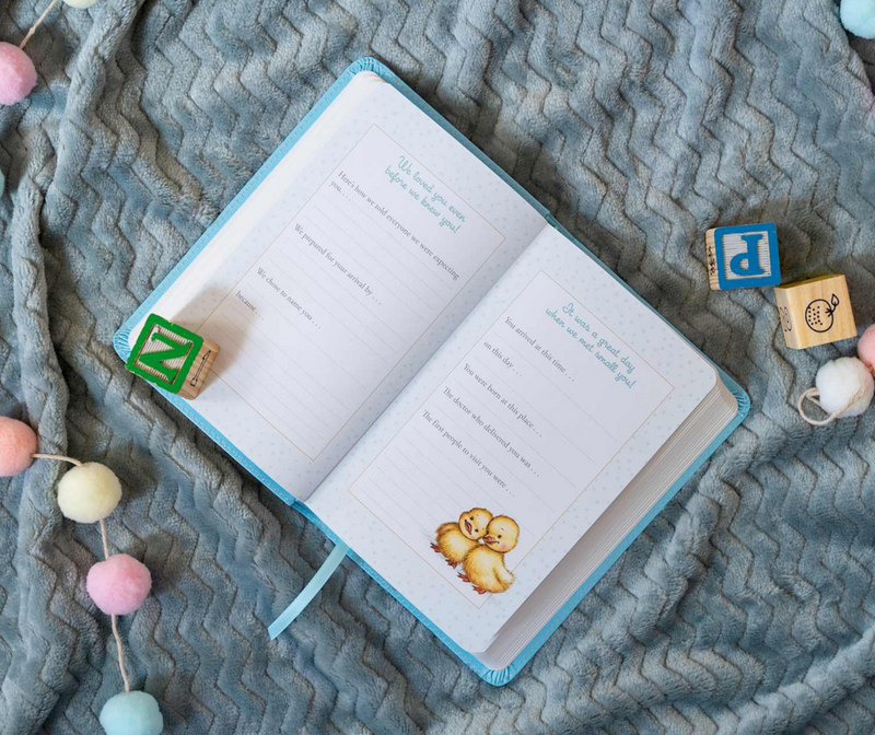 KJV Great and Small Baby Bible Baby Blue Leathertouch