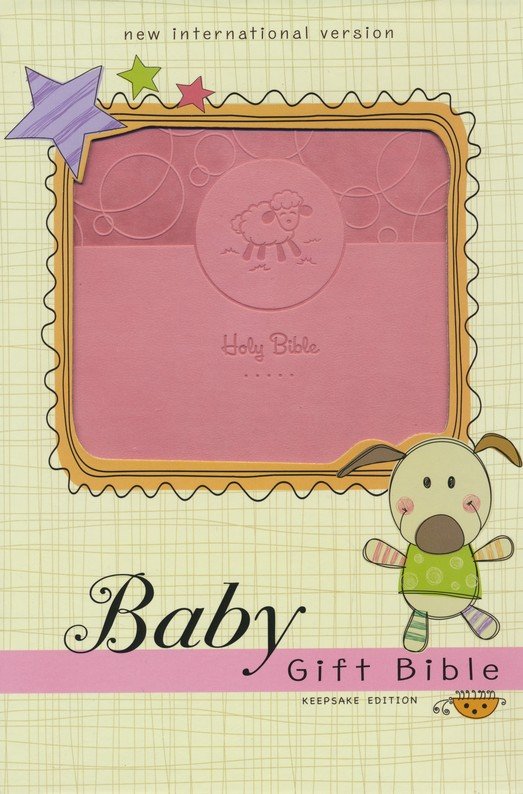 NIV Baby Gift Bible, Pink Leathersoft