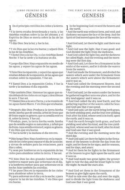 RVR 1960/KJV Biblia Bilingue Tamano Personal,  Negra (Personal Size Bilingual Bible) Black Imitation