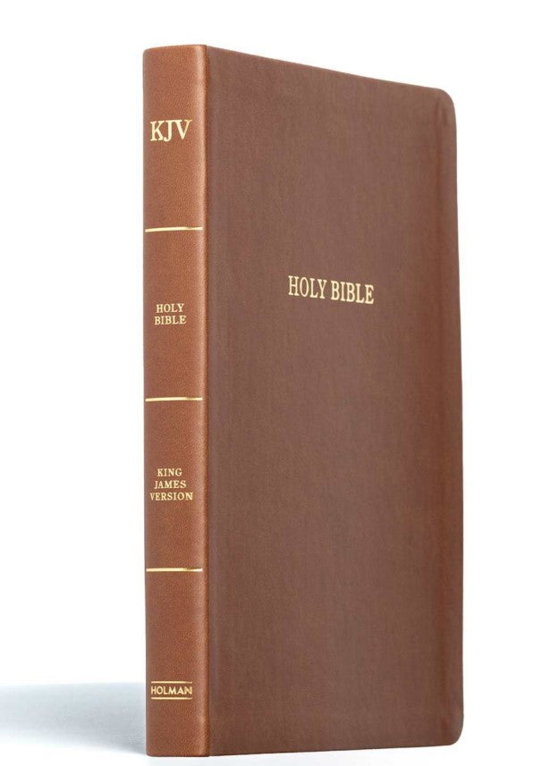 KJV Value Edition Large Print Thinline Bible Brown LeatherTouch