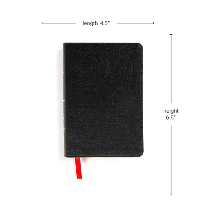 KJV Large Print Compact Bible Black LeatherTouch