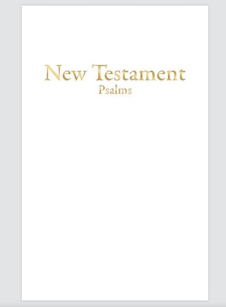 KJV Economy New Testament w/Psalms White