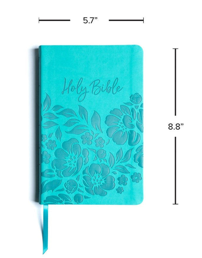 KJV Value Edition Thinline Bible Teal Leathertouch