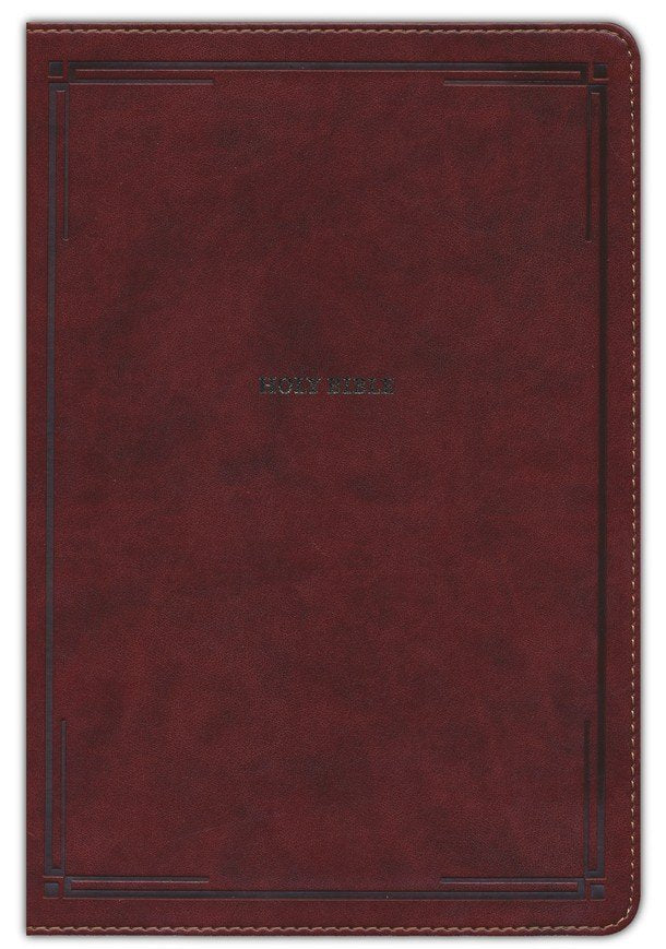 NKJV Large Print Thinline Bible Brown LeatherSoft, Indexed