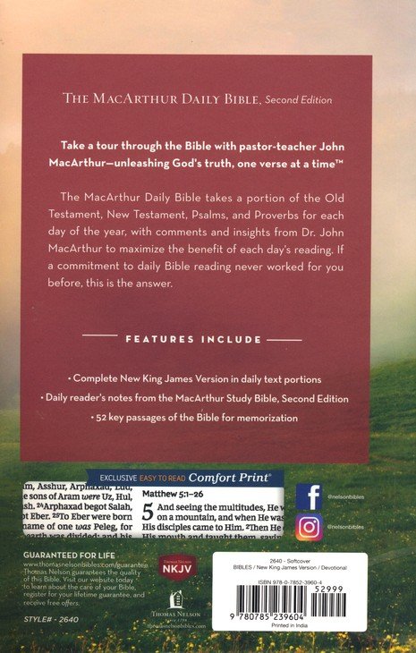 MacArthur Daily Bible - NKJV