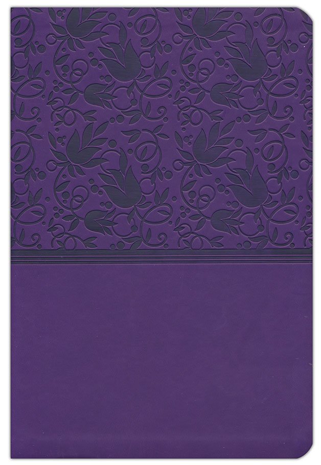KJV Super Giant Print Reference Bible, Purple LeatherTouch, Indexed
