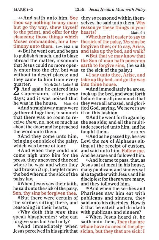 KJV Giant Print Ref Bible Black Genuine Leather