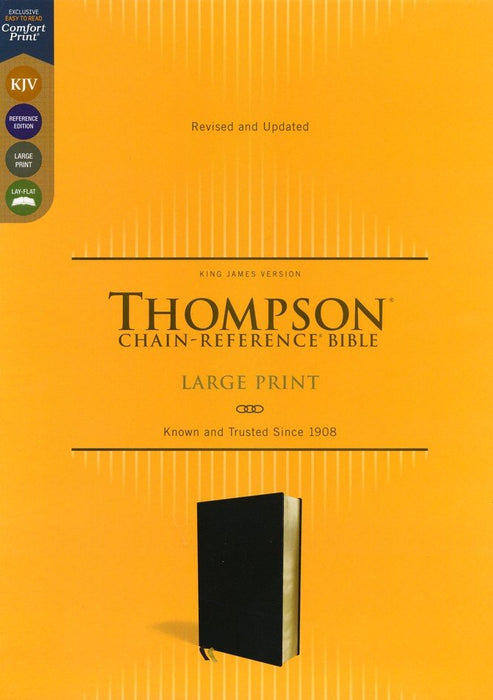 KJV Thompson Chain Reference Bible - Large Print Bonded Black Leather