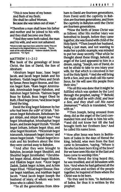 The One Year Bible - NKJV