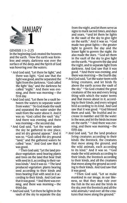 The One Year Bible NIV, Premium Slimline Large Print edition