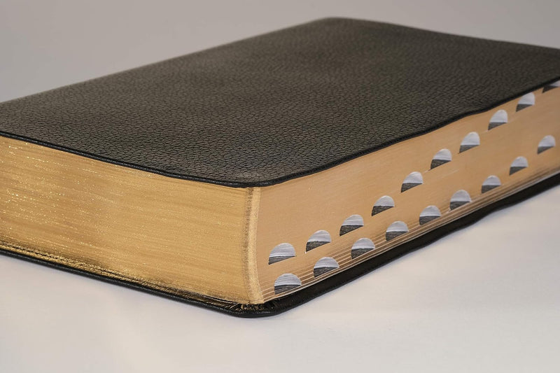 KJV Personal Size Giant Print Bible, Filament Enabled, Black Genuine Leather, Indexed