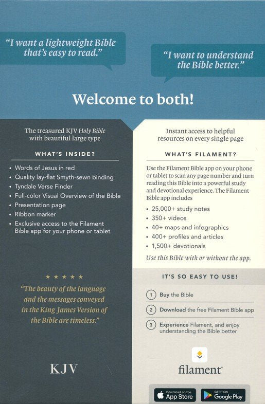 KJV Personal Size Giant Print Bible, Cranberry Indexed